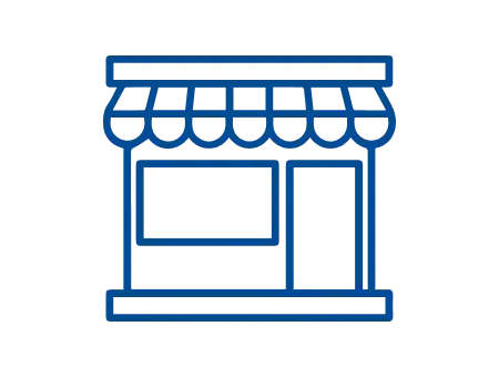 An icon of a storefront.